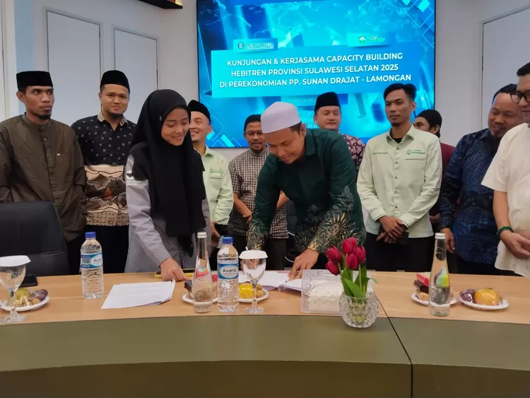 Delegasi Hebitren Sulsel menandatangani nota kesepahaman dengan Ponpes Sunan Drajat